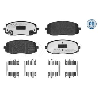 Jeu de 4 plaquettes de frein avant MEYLE OEM 5810107A20