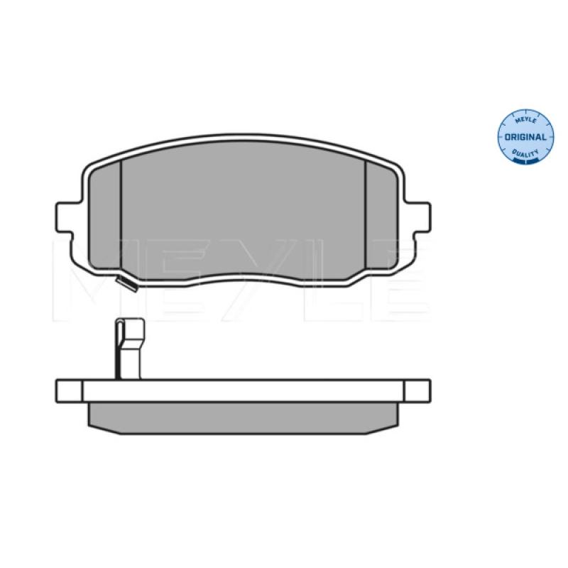 Jeu de 4 plaquettes de frein avant MEYLE 025 242 7516/W - Visuel 2