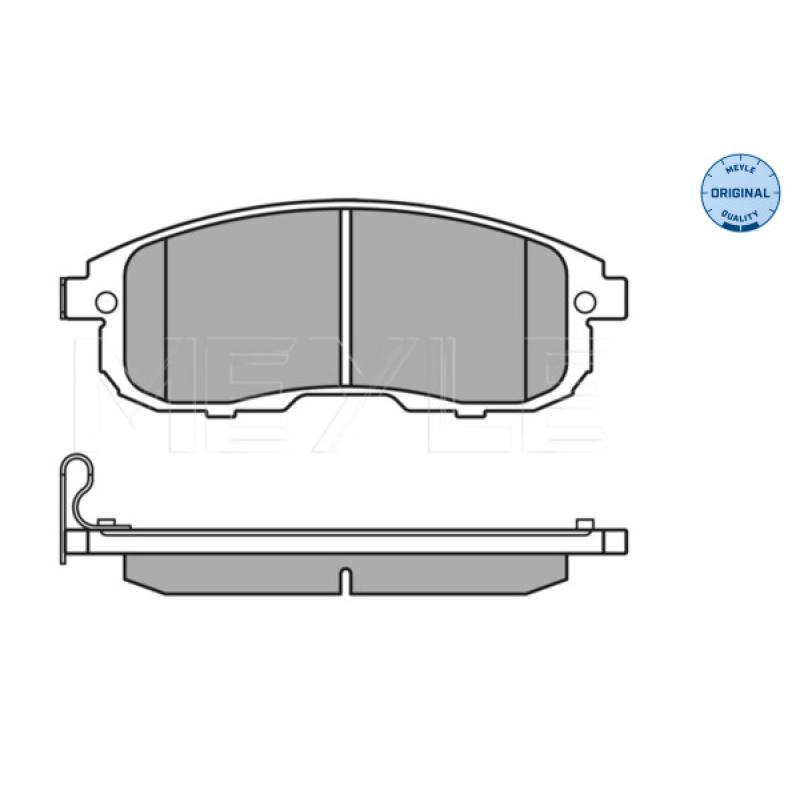Jeu de 4 plaquettes de frein avant MEYLE 025 242 8016/W - Visuel 2