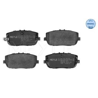 Jeu de 4 plaquettes de frein arrière MEYLE [025 242 9813/W]