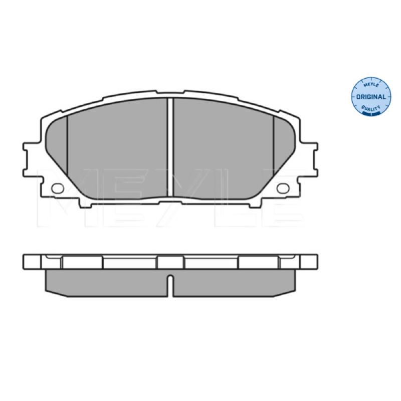 Jeu de 4 plaquettes de frein avant MEYLE 025 243 4717 - Visuel 1