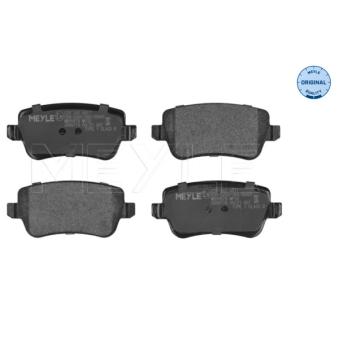 Jeu de 4 plaquettes de frein arrière MEYLE [025 243 4817]
