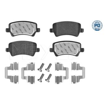 Jeu de 4 plaquettes de frein arrière MEYLE OEM 6G912M008FD Jeu de 4 plaquettes de frein arrière MEYLE OEM 6G912M008FD