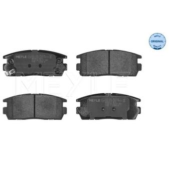 Jeu de 4 plaquettes de frein arrière MEYLE OEM 96626076