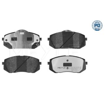 Jeu de 4 plaquettes de frein avant MEYLE OEM 581013ZA06