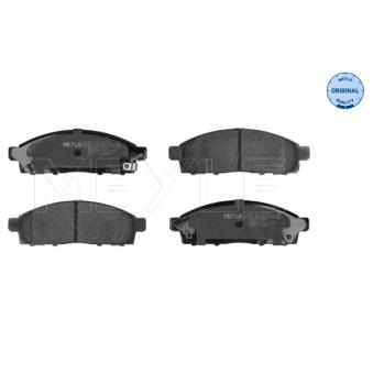 Jeu de 4 plaquettes de frein avant MEYLE OEM 4605A284