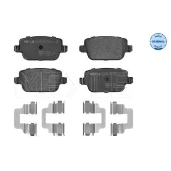 Jeu de 4 plaquettes de frein arrière MEYLE OEM ME6G9J2M008GA Jeu de 4 plaquettes de frein arrière MEYLE OEM ME6G9J2M008GA