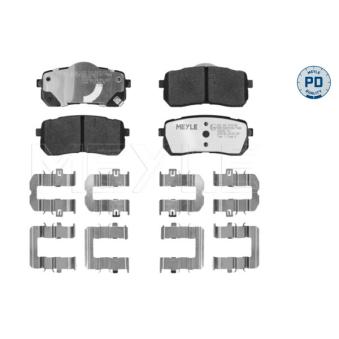 Jeu de 4 plaquettes de frein avant MEYLE 025 245 5915/PD pour SUBARU FORESTER 2.5 CRDi - 110cv