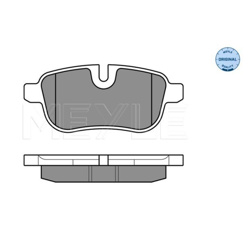 Jeu de 4 plaquettes de frein arrière MEYLE 025 245 5918 - Visuel 2
