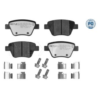 Jeu de 4 plaquettes de frein arrière MEYLE OEM 5K0698451