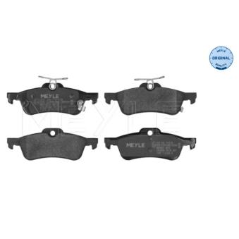 Jeu de 4 plaquettes de frein arrière MEYLE OEM 044660D010