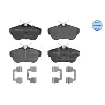 Jeu de 4 plaquettes de frein arrière MEYLE OEM 1611839580