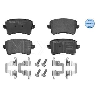 Jeu de 4 plaquettes de frein arrière MEYLE [025 246 0617/K1]