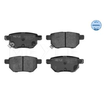 Jeu de 4 plaquettes de frein arrière MEYLE OEM 0446612130