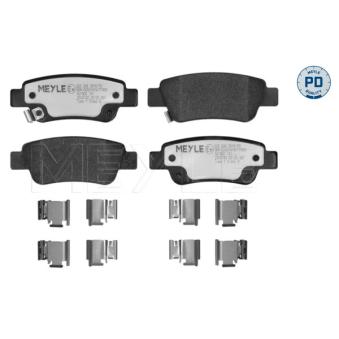 Jeu de 4 plaquettes de frein avant MEYLE OEM 43022SWWG01