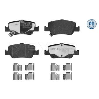 Jeu de 4 plaquettes de frein avant MEYLE OEM 0446602280