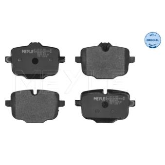Jeu de 4 plaquettes de frein arrière MEYLE OEM 34216892642