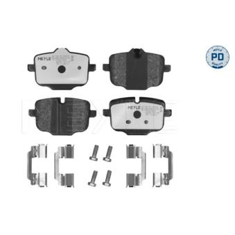 Jeu de 4 plaquettes de frein arrière MEYLE OEM 34216892642