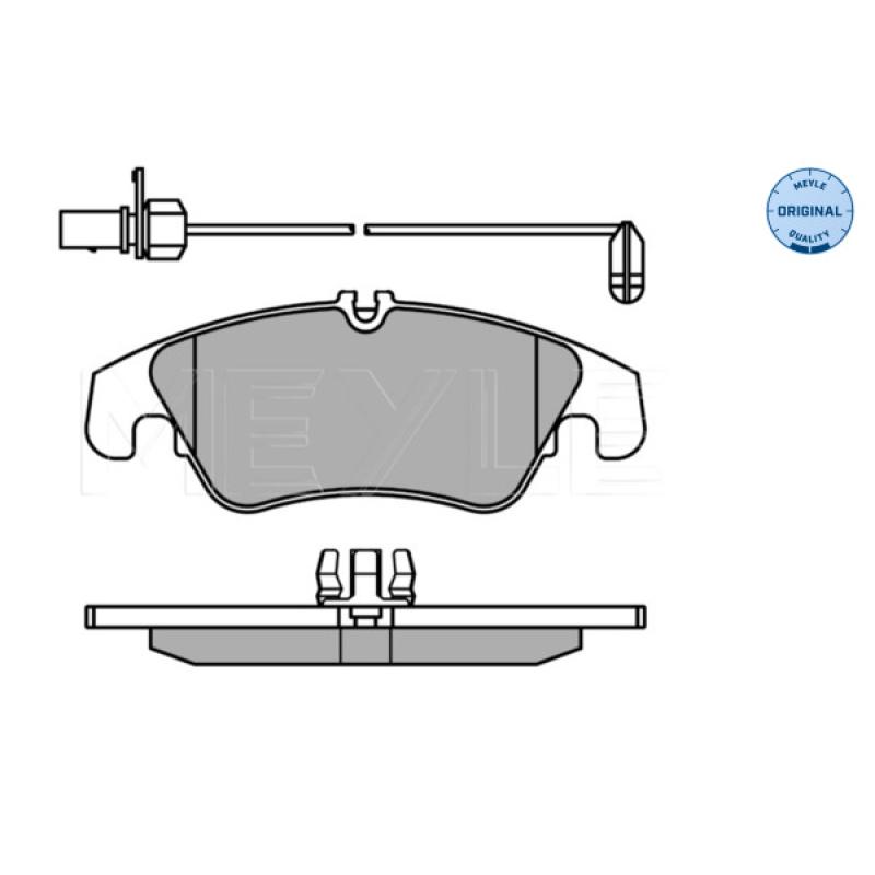 Jeu de 4 plaquettes de frein avant MEYLE 025 247 4319/W - Visuel 1