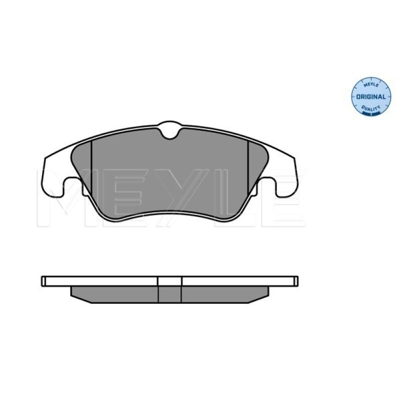 Jeu de 4 plaquettes de frein avant MEYLE 025 247 4319/W - Visuel 2