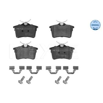 Jeu de 4 plaquettes de frein arrière MEYLE OEM 1668247580