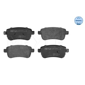 Jeu de 4 plaquettes de frein arrière MEYLE OEM 440601416R