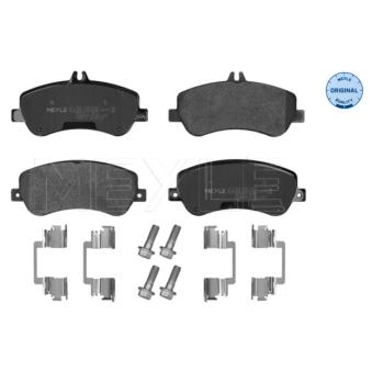 Jeu de 4 plaquettes de frein avant MEYLE 025 248 6720 pour MAZDA 2 E 550 CGI - 408cv