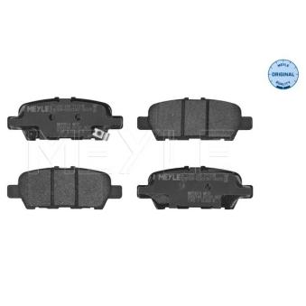 Jeu de 4 plaquettes de frein arrière MEYLE OEM D40609N00B