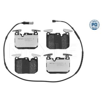 Jeu de 4 plaquettes de frein avant MEYLE OEM 34112464195