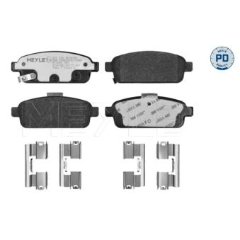 Jeu de 4 plaquettes de frein avant MEYLE OEM 1605296 Jeu de 4 plaquettes de frein avant MEYLE OEM 1605296