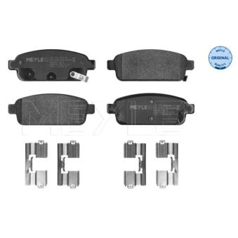 Jeu de 4 plaquettes de frein arrière MEYLE 025 250 9616/W pour KIA EV4 1.6 CDTI - 110cv