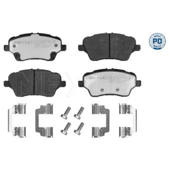 Jeu de 4 plaquettes de frein avant MEYLE OEM AY112K021BA