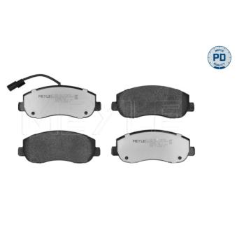 Jeu de 4 plaquettes de frein avant MEYLE OEM 93167551