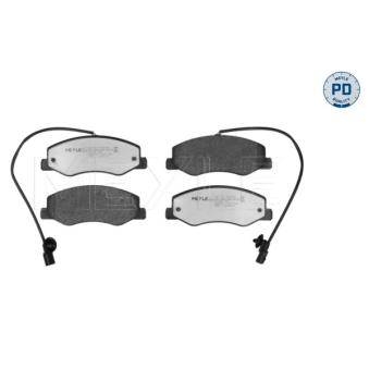 Jeu de 4 plaquettes de frein arrière MEYLE OEM 4406000Q0G