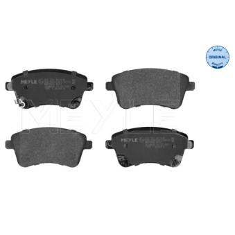 Jeu de 4 plaquettes de frein avant MEYLE 025 251 8419/W pour KIA VENGA 1.4 CRDi - 90cv