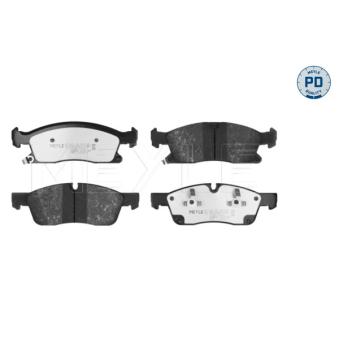 Jeu de 4 plaquettes de frein avant MEYLE OEM 68052369AA