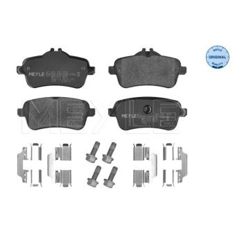 Jeu de 4 plaquettes de frein arrière MEYLE [025 252 1618]