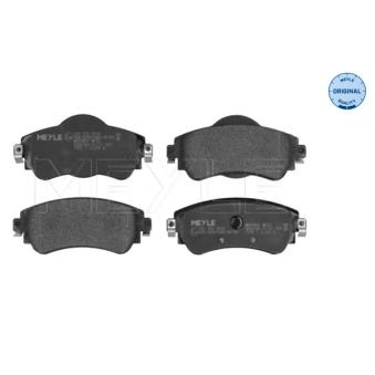 Jeu de 4 plaquettes de frein avant MEYLE 025 252 2018 pour CADILLAC CTS 1.2 THP 110 - 110cv