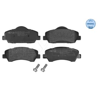 Jeu de 4 plaquettes de frein avant MEYLE OEM 1608691380