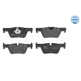 Jeu de 4 plaquettes de frein arrière MEYLE OEM 34206799809