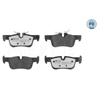 Jeu de 4 plaquettes de frein arrière MEYLE OEM 34216859917 Jeu de 4 plaquettes de frein arrière MEYLE OEM 34216859917
