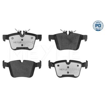 Jeu de 4 plaquettes de frein arrière MEYLE OEM A0084201420