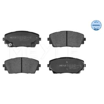 Jeu de 4 plaquettes de frein avant MEYLE OEM 581011YA45