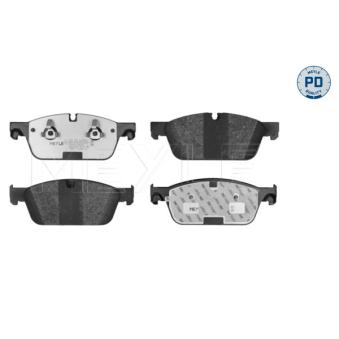 Jeu de 4 plaquettes de frein avant MEYLE 025 255 3119/PD pour MERCEDES-BENZ GLS 500 4-matic - 456cv