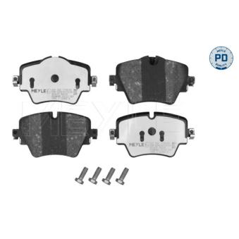 Jeu de 4 plaquettes de frein avant MEYLE OEM 6860019