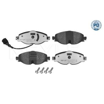 Jeu de 4 plaquettes de frein avant MEYLE 025 256 8320/PD pour INFINITI EX 1.0 TSI - 110cv