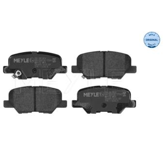 Jeu de 4 plaquettes de frein arrière MEYLE OEM 4605B384