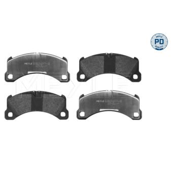 Jeu de 4 plaquettes de frein avant MEYLE 025 257 0116/PD pour PORSCHE MACAN 2.0 - 252cv