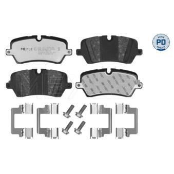 Jeu de 4 plaquettes de frein arrière MEYLE OEM LR106326