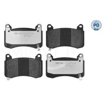 Jeu de 4 plaquettes de frein avant MEYLE 025 261 5216/PD pour TESLA MODEL 3 EV AWD - 208cv